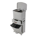 45L Step Open 3 Tier Trash Bin, WM0677