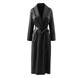 Shawl Collar Long Dressing Gown with Pockets, CC061535 (Ver.2)