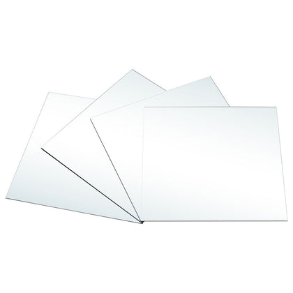 4 Stück Spiegelplatten für Wände aus Kunststoff, FW080013 (DE)