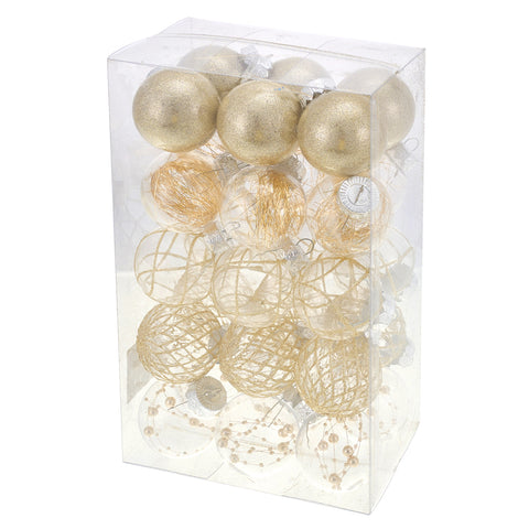 Set of 30 Christmas Baubles Christmas Tree Decoration Ornaments, IF540191 (Ver.2)