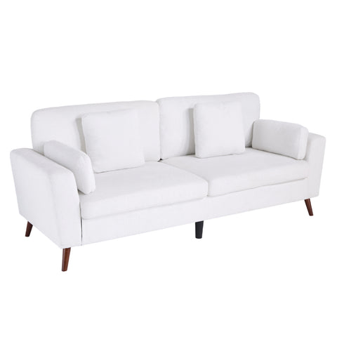 2-Seater Chenille Upholstered Sofa with Pillows, FL050240FL050241