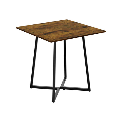 Industrial Style Dining Table with Metal Base, FD240244