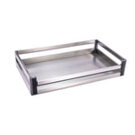 Livingandhome Stainless Steel Cabinet Pull-Out Basket, FI0713