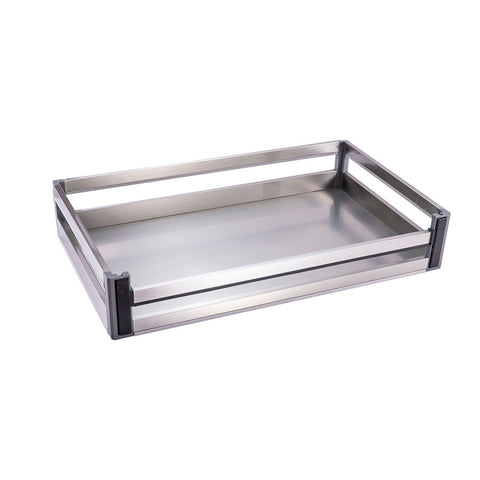Livingandhome Stainless Steel Cabinet Pull-Out Basket, FI0712