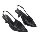 PU Leather Closed Pointed Toe Slingback Heels, CS300050 (Ver.2)