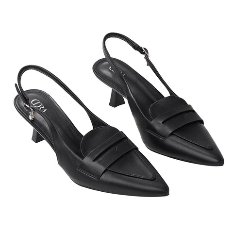 PU Leather Closed Pointed Toe Slingback Heels, CS300050 (Ver.2)