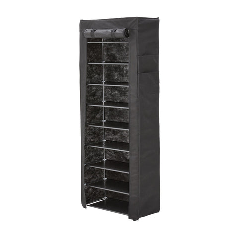 10-Tier Shoe Cabinet with Roll-Up Door, LY0133