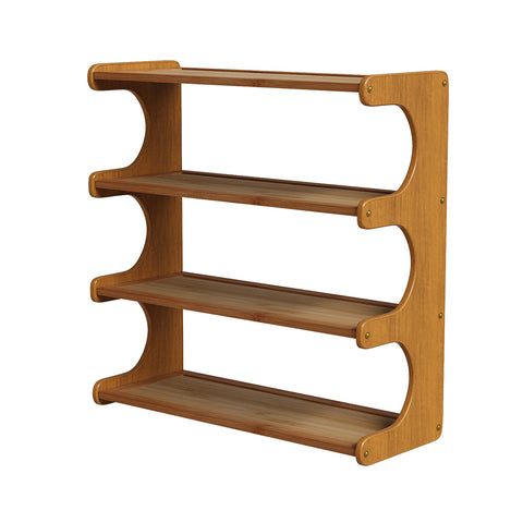4 Tier Bamboo & Wooden Shoe Rack, FL070008 (Ver.2)