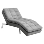 Livingandhome Fabric Upholstered Chaise Lounge, XY0719