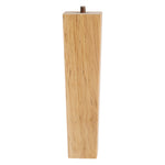 Livingandhome 4er-Set Eckige Möbelfüße aus Holz 20 cm – Stabile Ersatzfüße für Stuhl und Sofa mit Montageplatte [Möbelfuß 4er-Set Holzfarbe 20 cm Eckig Holz Metall mit Montageplatte], FA250009(DE)
