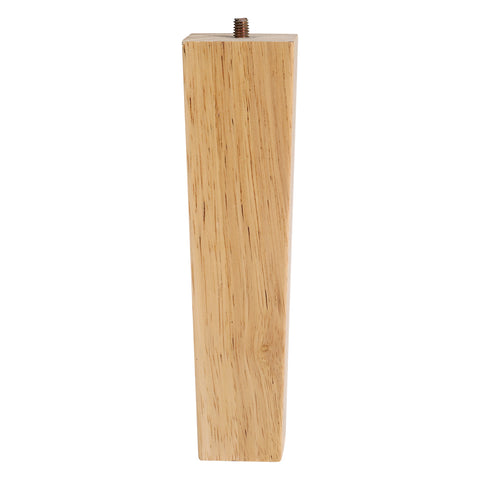 Livingandhome 4er-Set Eckige Möbelfüße aus Holz 20 cm – Stabile Ersatzfüße für Stuhl und Sofa mit Montageplatte [Möbelfuß 4er-Set Holzfarbe 20 cm Eckig Holz Metall mit Montageplatte], FA250009(DE)