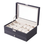 Black Jewellery Storage Box with Transparent Lid, SO0044