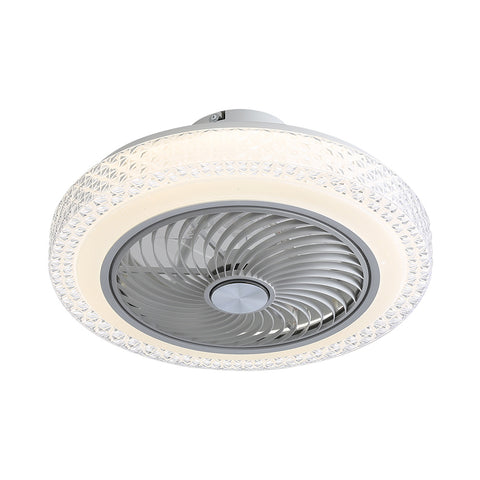 Livingandhome 20inch Acrylic Ceiling Mount LED Fan Light, DM0809