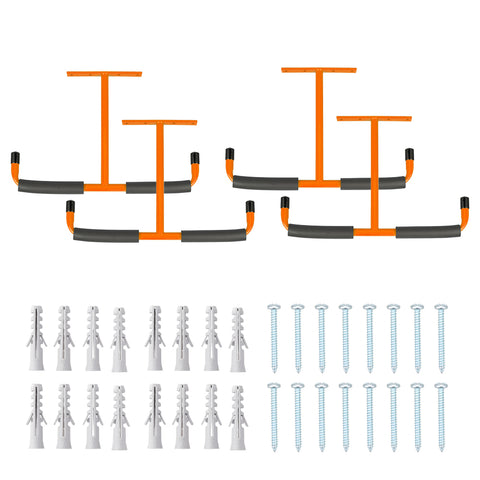 4 Stück T-förmige Deckenhaken in Orange, MS160127 (DE)