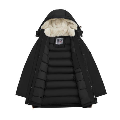 Winter Mid-Length Padded Coat Jacket with Hood, CC290500