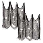2Pcs Black Creepy Halloween Gauze Decorations, CD0457 (Ver.2)