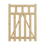 3x4ft Outdoor Wooden Garden Gate Fence Door, AI1461