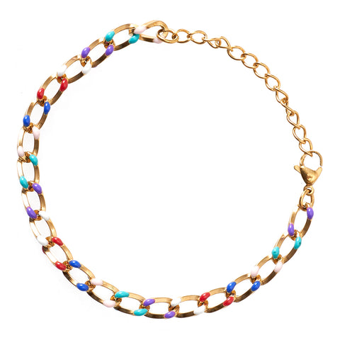 18K Gold Plated Adjustable Bracelet, CA290017