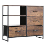 H&O Direct Medieval-Inspired Wooden Storage Cabinet, XY0426
