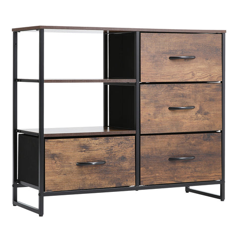 H&O Direct Medieval-Inspired Wooden Storage Cabinet, XY0426