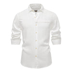 Turn Down Collar Long Sleeve Shirt, CC290455 (Ver.2)