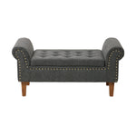 Linen Upholstered Storage Bench, ZH1805