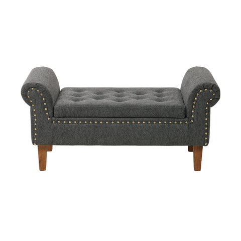 Linen Upholstered Storage Bench, ZH1805 (Ver.2)