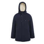Winter Mid-Length Padded Coat Jacket with Removable Hood, CC290494