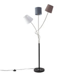 Modern Floor Lamp with 3-Heads Fabric Shade, FI0886
