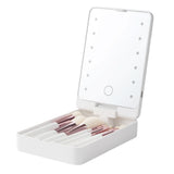 14-Piece Portable Makeup Brush Set with LED Mirror Case, BM590054
