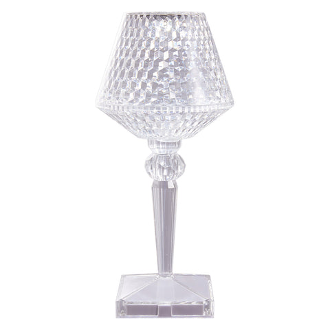 USB Cable Acrylic Transparent Dimmable Table Lamp Bedside Lighting Decor, SW0916