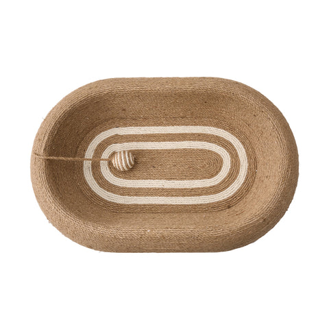 2-in-1 Oval Sisal Cat Scratcher & Bed, PT600019 (Ver.2)