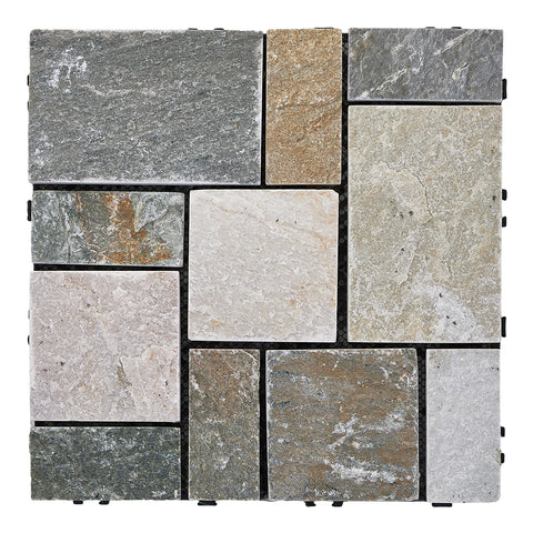 6 Pcs Interlocking Stone Deck Tiles, LG1491