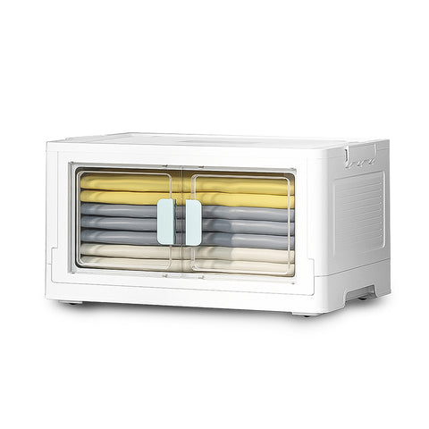 PP Collapsible Storage Box with Upper Lid and Transparent Front Door, WZ0094(Ver.2)
