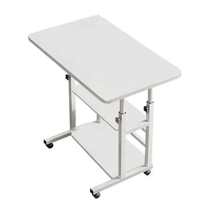 Höheverstellbarer Laptoptisch mit zwei Ablagefläche und feststellbarer Lenkrollen, SC1743 (DE)