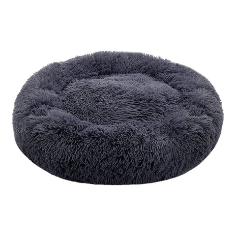 Livingandhome Calming Round Donut Plush Dog Cuddler Bed, SW0602