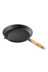 Round Cast Iron Skillet with Removable Wooden Handle, WB0165(Ver.2)