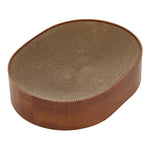 43x33cm Oval Cardboard Cat Scratching Board Pet Bed Claw Scratcher Supplies, CW0049