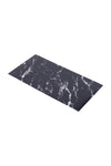 Livingandhome 10pcs Peel and Stick Black Marble Wall Sticker, SW0935