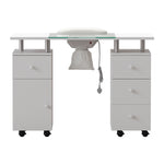 Professional Mobile Manicure Table with Built-in Dust Collector and Drawers, BN240001BN240002 (Ver.2)