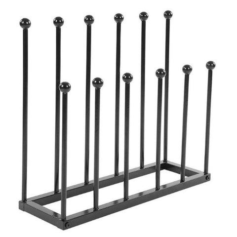 Livingandhome Stand-alone Metal Boot Storage Rack, Hold 6 Pairs of Boots, WH0684