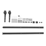 Livingandhome Rustic Arrow Shaped Barn Door Hardware Kit 6ft, LG1069