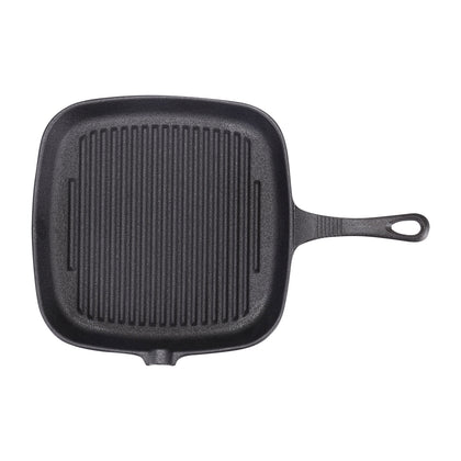 Cast Iron Skillet Frying Pan with Handle and Oil Spout, CX0027 (Ver.2)