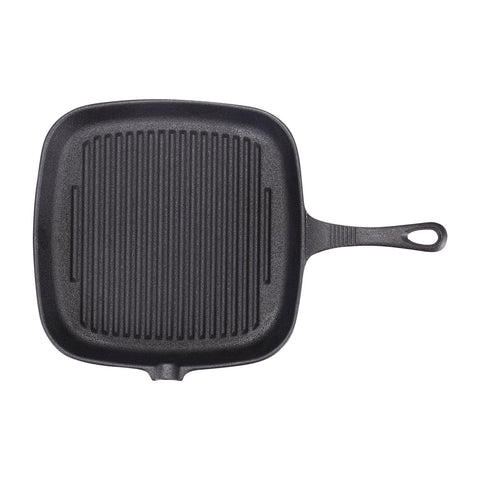 Cast Iron Skillet Frying Pan with Handle and Oil Spout, CX0027 (Ver.2)