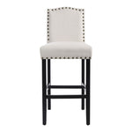 Livingandhome 2pcs Linen Kitchen Counter Bar Stools, ZH1538