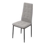 Set of 4 Linen Upholstered Dining Chairs, XY0832