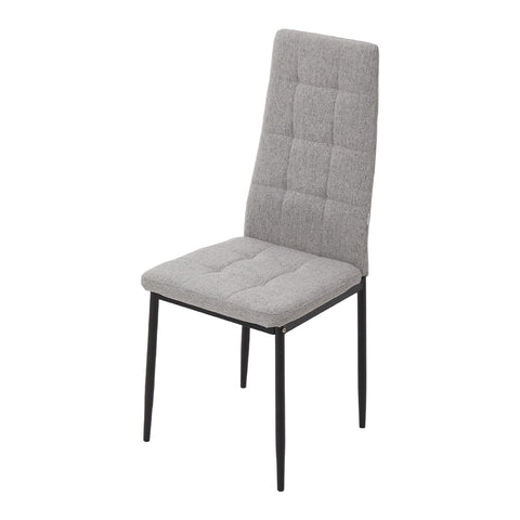 Set of 4 Linen Upholstered Dining Chairs, XY0832