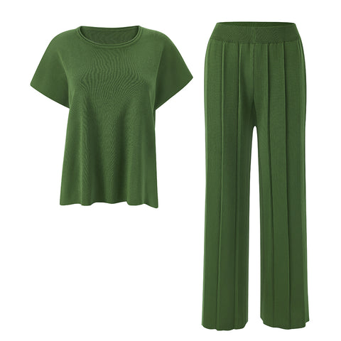 2-Piece Casual Outfits Knitted Lounge Set, CC060552