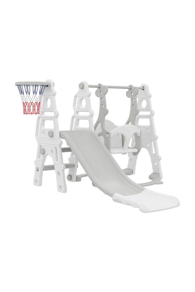 3 in 1 Toddler Swing Slide Set with Basketball Hoop FI1209 EVER STRONG