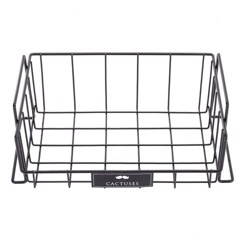 Livingandhome Kitchen Metal Wire Fruit Storage Holder Stackable Basket, WH0874